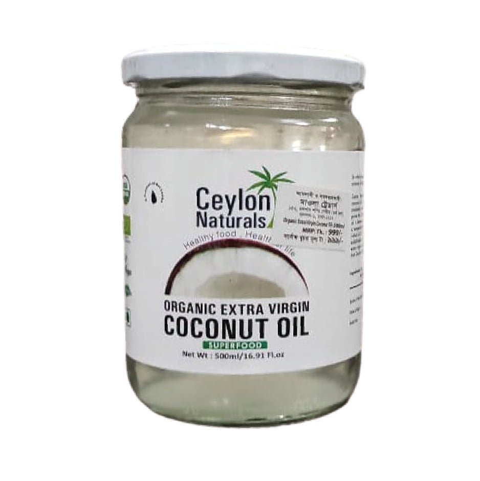 Ceylon Natural - Organic Extra Virgin Coconut Oil 500 ml - Dokani